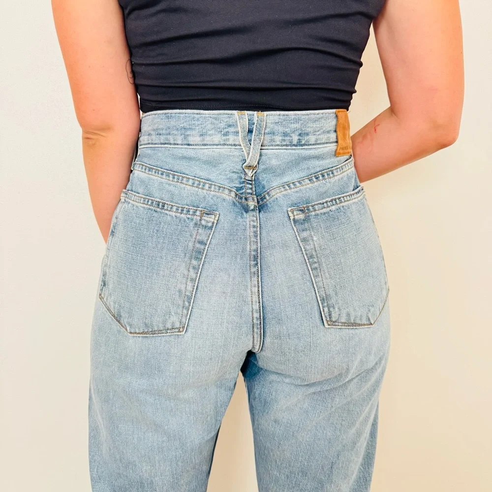 Point Sur Denim High-Rise Straight Jeans - Size 29 - Picture 7 of 15